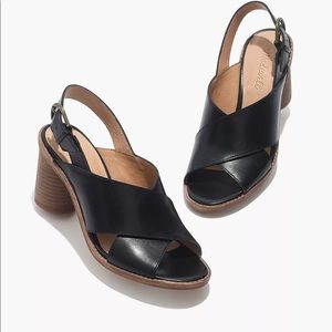 MADEWELL | The Ruthie Crisscross Sandal in Leather